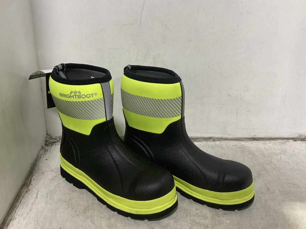 Lot 506  
            Chesterfield SR46 - Parcel Delivery Only 

                
BRIGHT BOOT MID BOOTS IN BLACK/YELLOW SIZE 11 (LOCATION: I4)