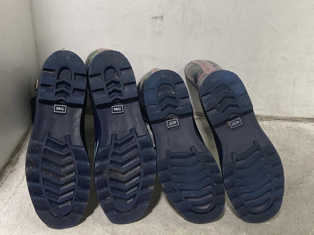 Lot 510  
            Chesterfield SR46 - Parcel Delivery Only 

                
2 X TRESPASS WELLINGTON BOOTS IN FLORAL TO INCLUDE SIZES 4 AND 7 (LOCATION: I4)