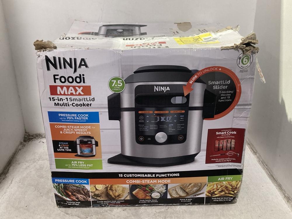 Lot 513  
            Chesterfield SR46 - Parcel Delivery Only 

                
NINJA FOODI MAX 15 IN 1 SMART LID MULTI COOKER (LOCATION: I4)