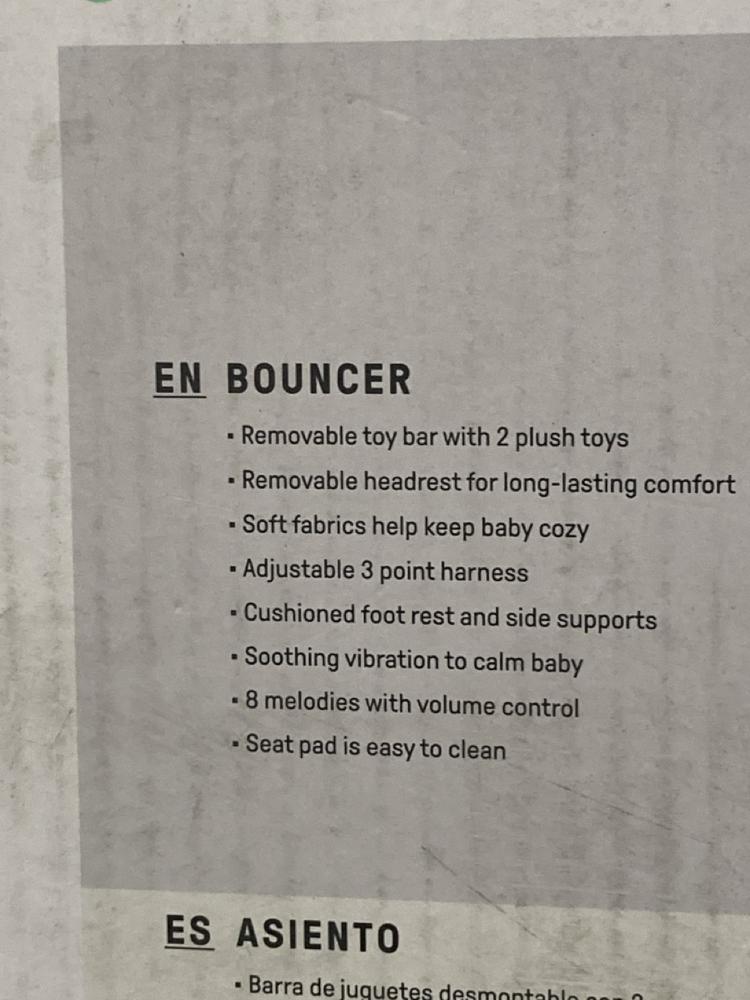 Lot 515  
            Chesterfield SR46 - Parcel Delivery Only 

                
4 X ASSORTED BABY ITEMS TO INCLUDE INGENUITY SOOTHING BOUNCER (LOCATION: I4)