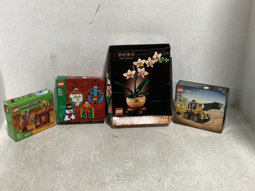 Lot 524  
            Chesterfield SR46 - Parcel Delivery Only 

                
4 X ASSORTED LEGOS TO INCLUDE LEGO MINECRAFT THE NETHER LAVER BATTLE (LOCATION: I5) - Image 4