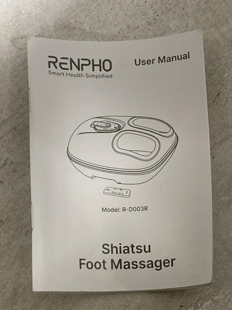 Lot 525  
            Chesterfield SR46 - Parcel Delivery Only 

                
RENPHO SHIATSU FOOT MASSAGER (LOCATION: I5)