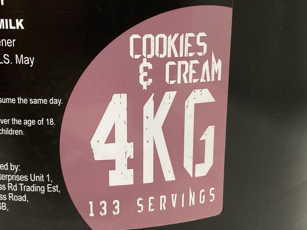 Lot 528  
            Chesterfield SR46 - Parcel Delivery Only 

                
SERIOUS PROTEIN COOKIES AND CREAM 4KG 133 SERVINGS - BBE 06/28 (LOCATION: I5) - Image 2