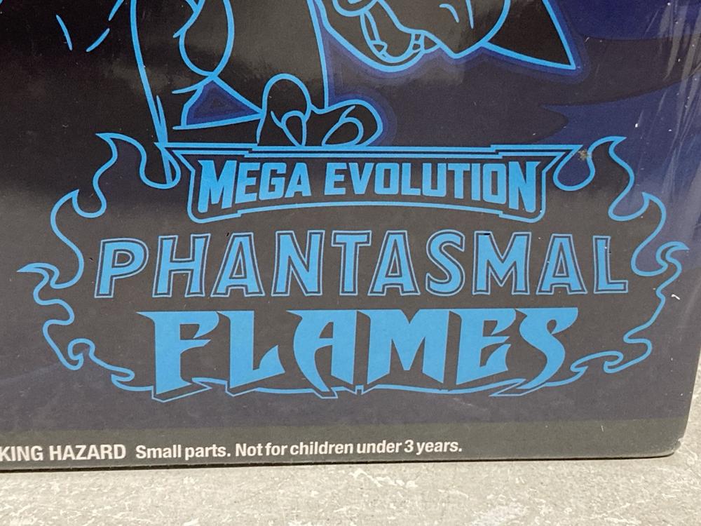Lot 533  
            Chesterfield SR46 - Parcel Delivery Only 

                
POKEMON MEGA EVOLUTION PHANTASMAL FLAMES ELITE TRAINER BOX (LOCATION: I5)