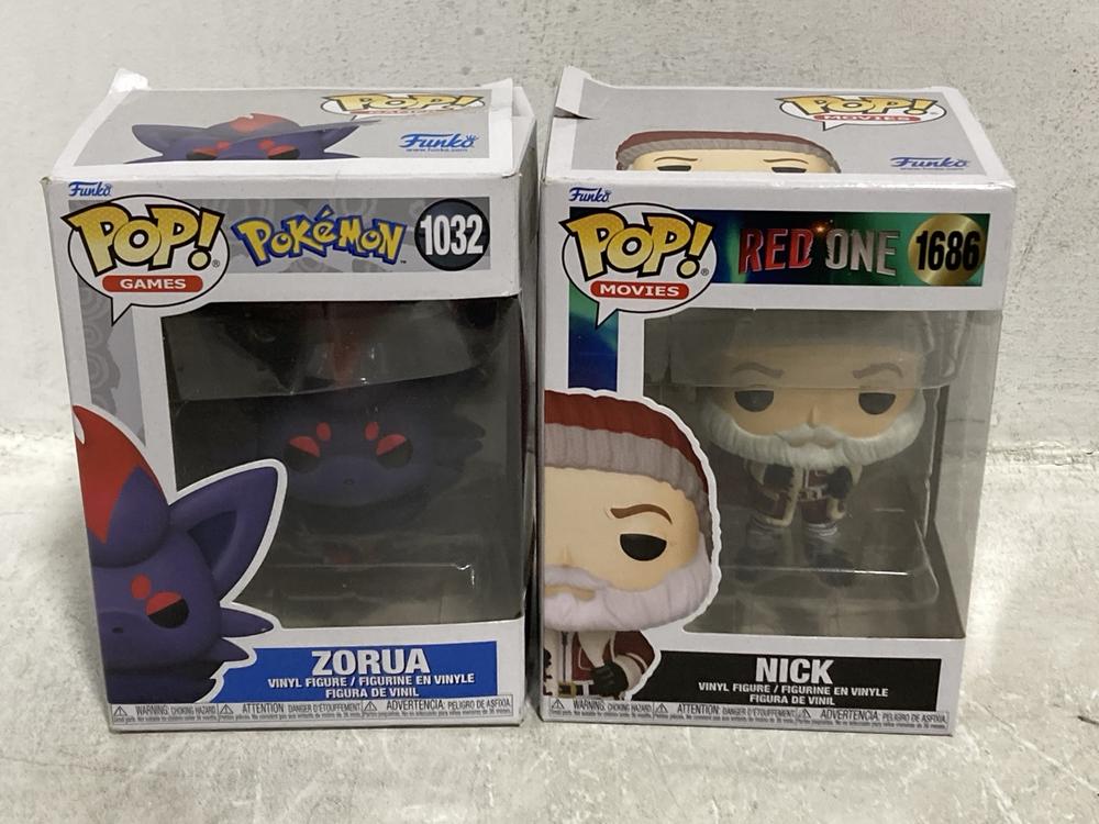 Lot 537  
            Chesterfield SR46 - Parcel Delivery Only 

                
5 X ASSORTED POP FIGURES TO INCLUDE POP MOVIES WICKED GLINDA IN BLUE GOWN FIGURE ...