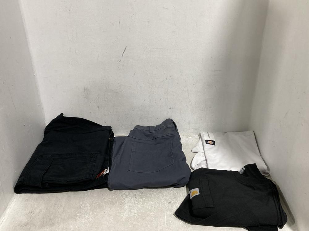 Lot 546  
            Chesterfield SR46 - Parcel Delivery Only 

                
4 X ASSORTED CLOTHING ITEMS TO INCLUDE CARHARTT BLACK LONG SLEEVE TOP IN SIZE XL ...