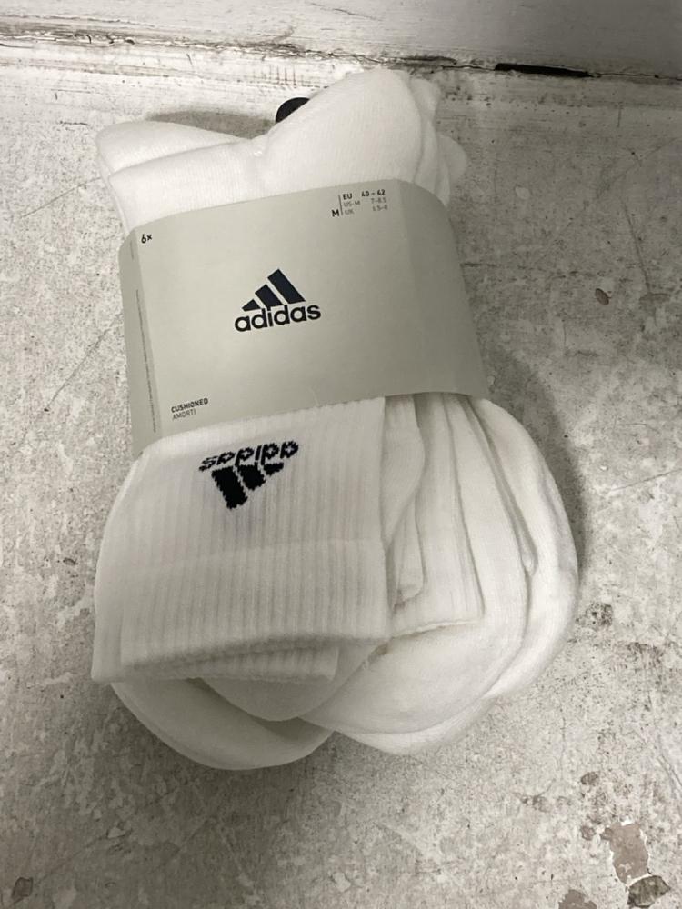 Lot 558  
            Chesterfield SR46 - Parcel Delivery Only 

                
QTY OF ASSORTED ADULTS BRANDED CLOTHING & ACCESSORIES TO INCLUDE ADIDAS 6-PACK SO... - Image 3