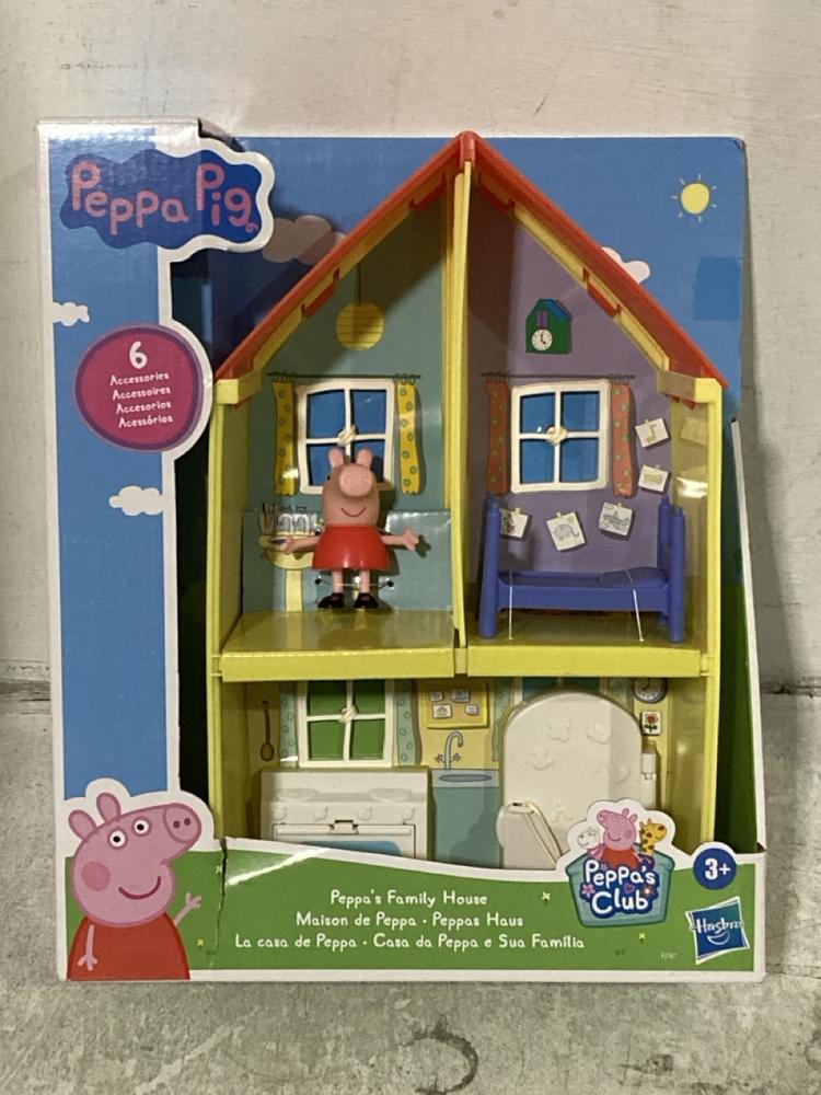 Lot 584  
            Chesterfield SR46 - Parcel Delivery Only 

                
QTY OF ASSORTED KIDS TOYS TO INCLUDE PEPPA PIG FAMILY HOME (LOCATION: I1)