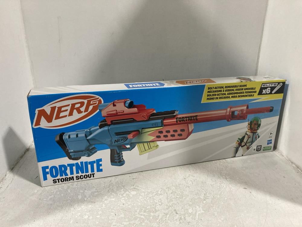 Lot 598  
            Chesterfield SR46 - Parcel Delivery Only 

                
4 X ASSORTED TOYS TO INCLUDE NERF FORTNITE STORM SCOUT (LOCATION: H1)
