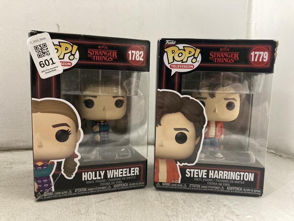 Lot 601  
            Chesterfield SR46 - Parcel Delivery Only 

                
6 X ASSORTED STRANGER THINGS ITEMS TO INCLUDE POP FIGURE MIKE WHEELER 1783 (LOCAT... - Image 3