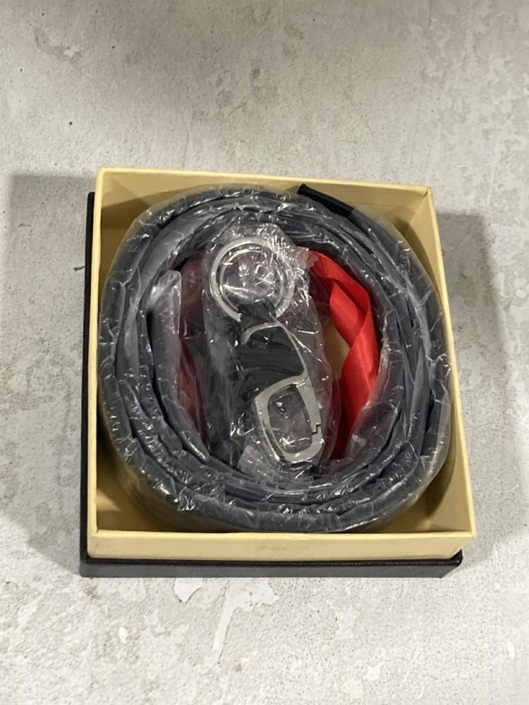 Lot 606  
            Chesterfield SR46 - Parcel Delivery Only 

                
9 X ASSORTED BELTS TO INCLUDE FLINTRONIC BLACK LEATHER BELT (LOCATION: H1)