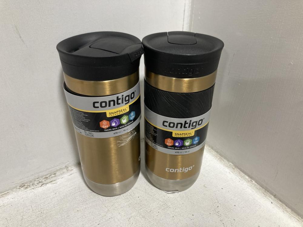 Lot 633  
            Chesterfield SR46 - Parcel Delivery Only 

                
5 X ASSORTED FLASKS TO INCLUDE CONTIGO THERMALOCK PINK FLASK (LOCATION: H2) - Image 3