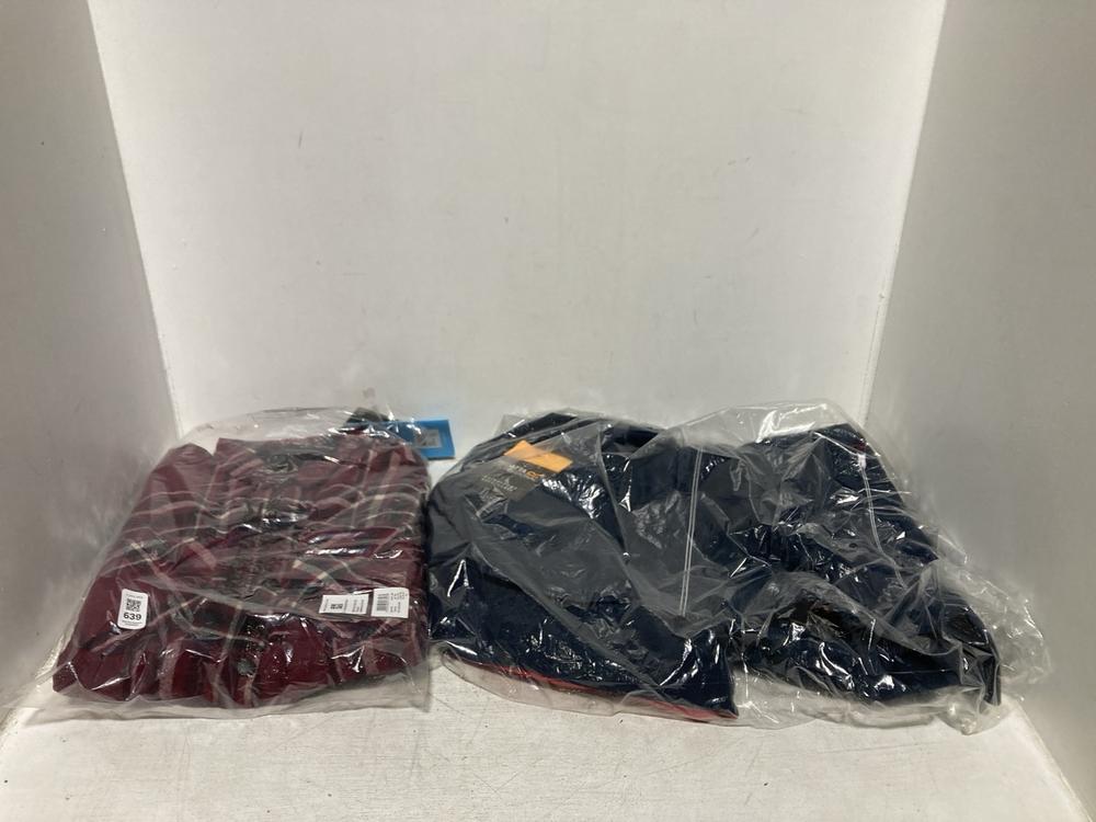 Lot 639  
            Chesterfield SR46 - Parcel Delivery Only 

                
REGATTA OUTDOORS MULBERRY JACKET SIZE M UK TO INCLUDE REGATTA OUTDOORS NAVY COAT ...