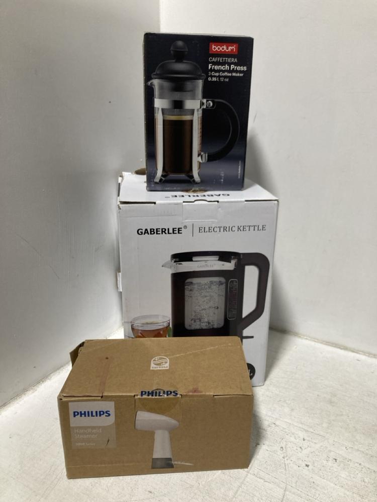 Lot 640  
            Chesterfield SR46 - Parcel Delivery Only 

                
BOX OF ASSORTED KITCHEN ITEMS TO INCLUDE GABERLEE ELECTRIC KETTLE (LOCATION: H2) - Image 4