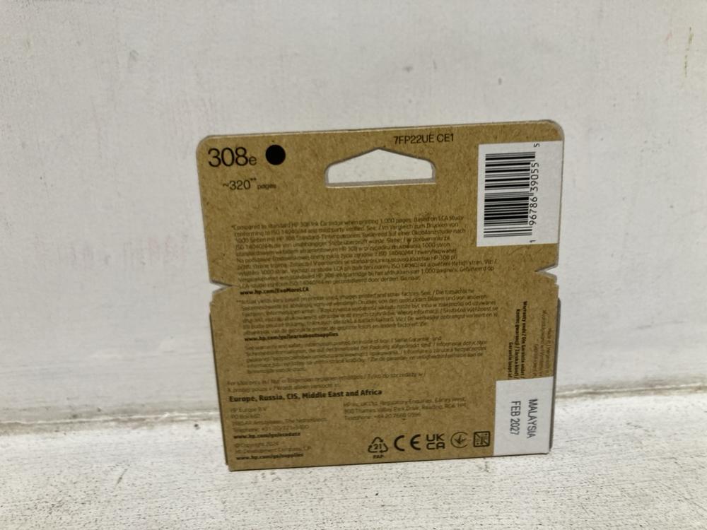 Lot 647  
            Chesterfield SR46 - Parcel Delivery Only 

                
6 X HP 308E EVO MORE BLACK 1 ORIGINAL HP INK CARTRIDGES (LOCATION: H2) - Image 4