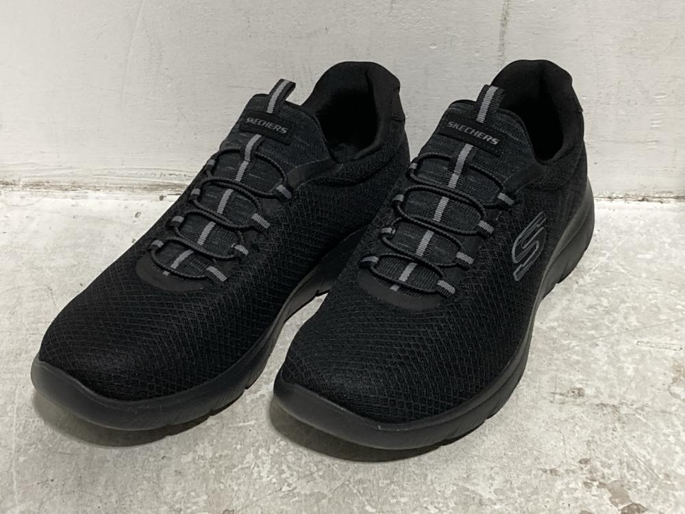 Lot 653  
            Chesterfield SR46 - Parcel Delivery Only 

                
3 X ASSORTED ADULTS SHOES TO INCLUDE SKECHERS MEMORY FOAM TRAINERS IN BLACK - UK ... - Image 4