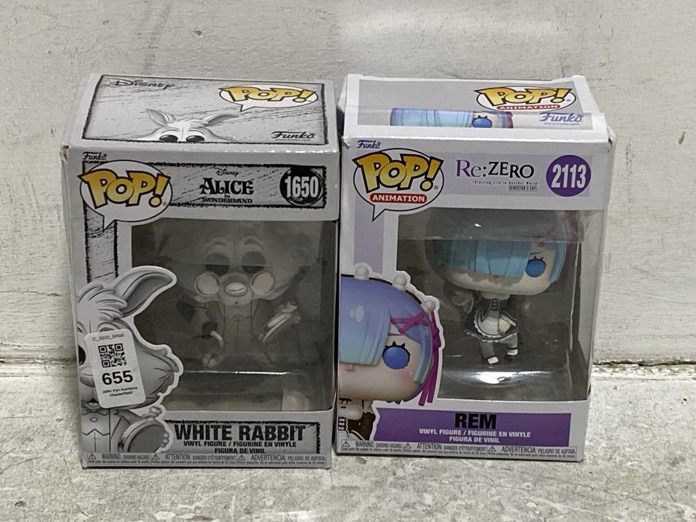 Lot 655  
            Chesterfield SR46 - Parcel Delivery Only 

                
5 X ASSORTED FUNKO POP VINYL FIGURES TO INCLUDE FUNKO POP ALICE & WONDERLAND 1650... - Image 3