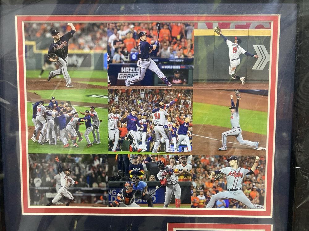 Lot 656  
            Chesterfield SR46 - Parcel Delivery Only 

                
2021 ATLANTA BRAVES WORLD SERIES CHAMPIONSHIP PHOTO FRAME COLLAGE (LOCATION: H3) - Image 3