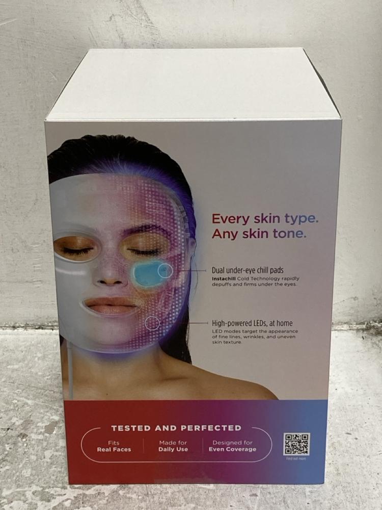 Lot 672  
            Chesterfield SR46 - Parcel Delivery Only 

                
SHARK CRYO GLOW UNDER-EYE COOLING & LED ANTI-AGING & BLEMISH REPAIR FACE MASK - O... - Image 3