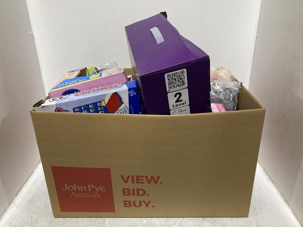 Lot 673  
            Chesterfield SR46 - Parcel Delivery Only 

                
QTY OF ASSORTED KIDS TOYS TO INCLUDE VTECH BABY CRAWL & LEARN BRIGHT LIGHT BALL (...