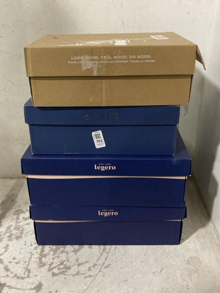 Lot 701  
            Chesterfield SR46 - Parcel Delivery Only 

                
4 X ASSORTED ADULTS SHOES TO INCLUDE DR SCHOLLS LACE-UP SHOES IN WHITE - UK SIZE ...