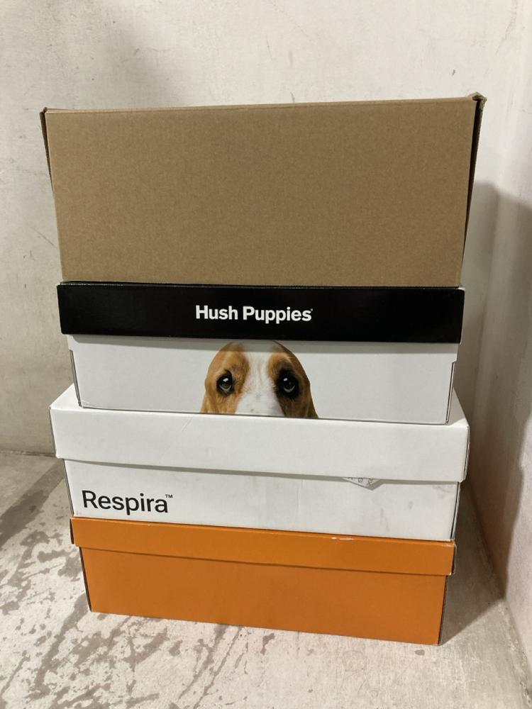 Lot 702  
            Chesterfield SR46 - Parcel Delivery Only 

                
4 X ASSORTED ADULTS SHOES TO INCLUDE GEOX EDGWARE TRAINERS IN COGNAC - UK SIZE 11...