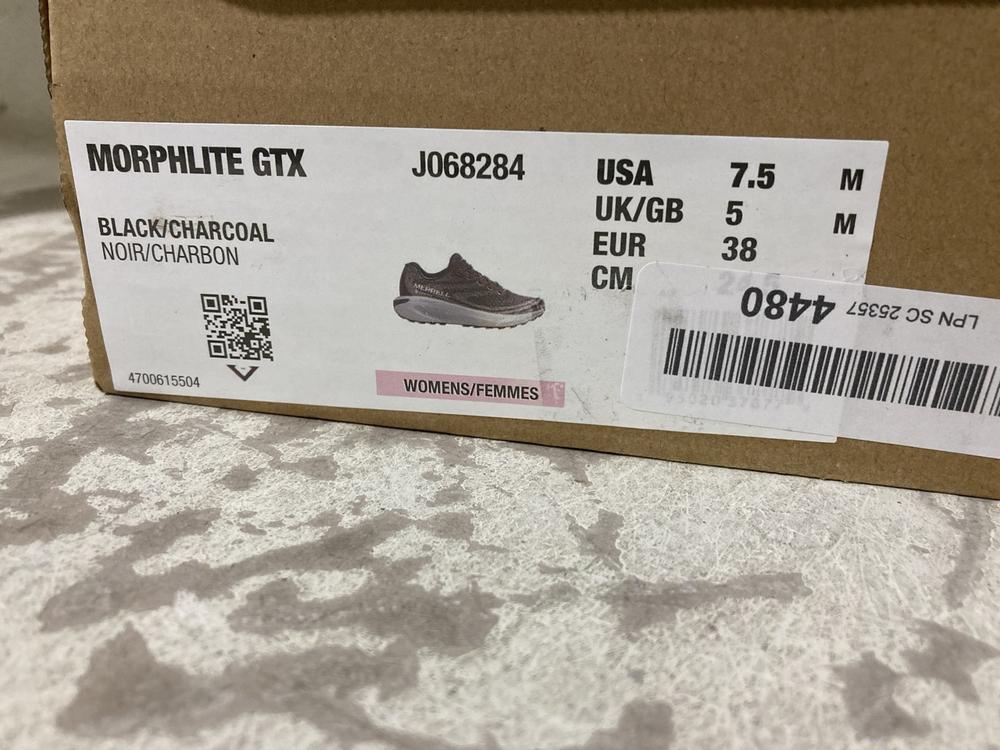 Lot 716  
            Chesterfield SR46 - Parcel Delivery Only 

                
MERRELL MORPHELITE GTX SHOES IN BROWN - UK SIZE 5 (LOCATION: H4) - Image 2