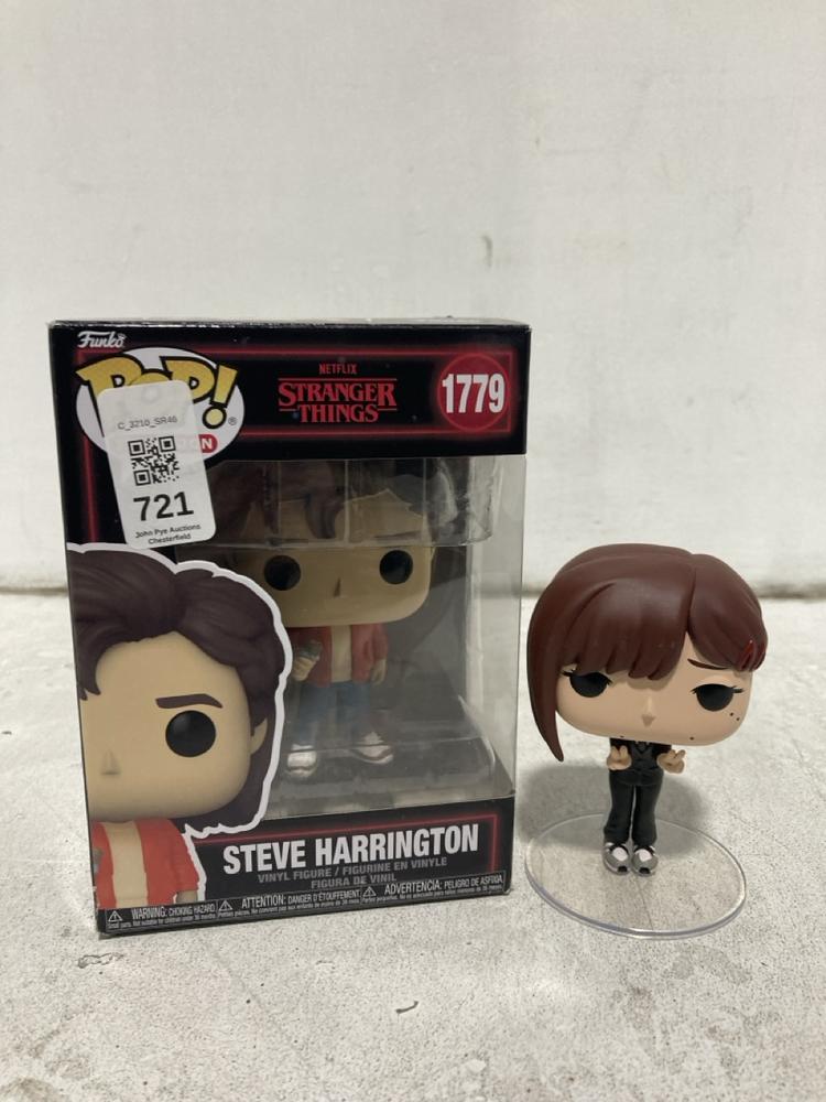Lot 721  
            Chesterfield SR46 - Parcel Delivery Only 

                
6 X ASSORTED FUNKO POP VINYL FIGURE TO INCLUDE FUNKO POP STRANGER THINGS 177 STEV... - Image 4