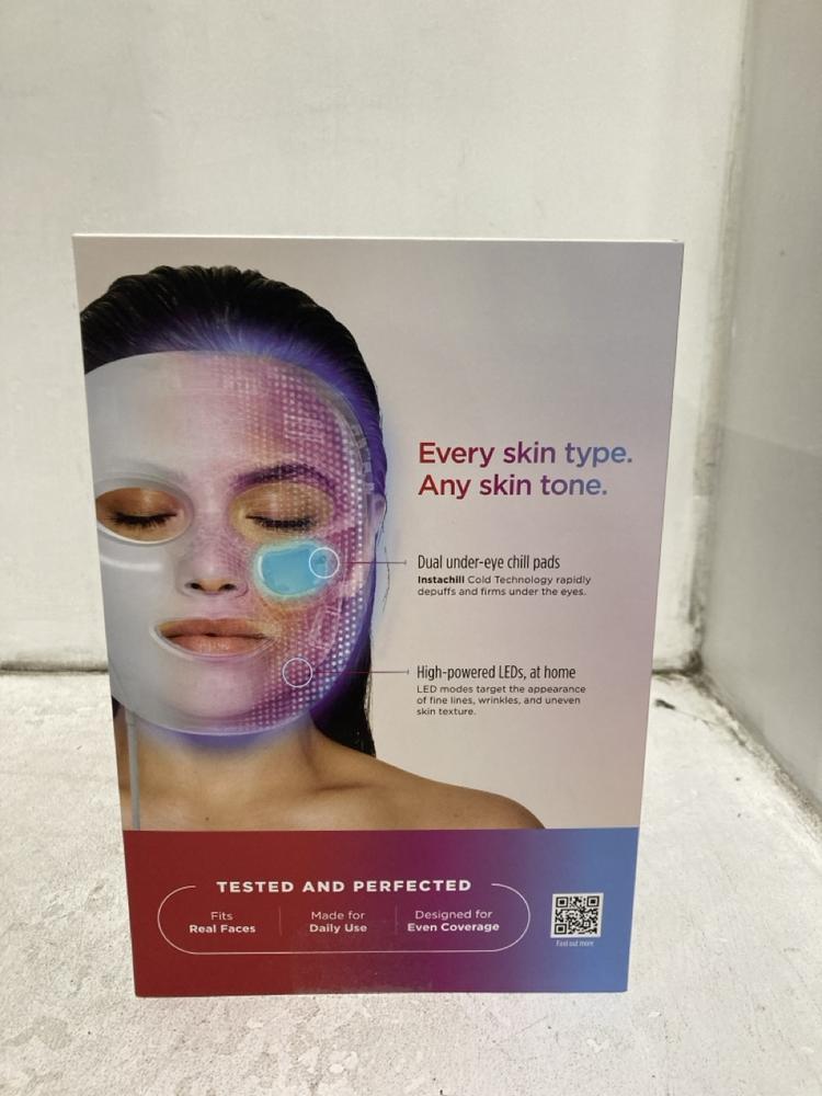 Lot 722  
            Chesterfield SR46 - Parcel Delivery Only 

                
SHARK CRYO GLOW UNDER-EYE COOLING & LED ANTI-AGING & BLEMISH REPAIR FACE MASK - O... - Image 3