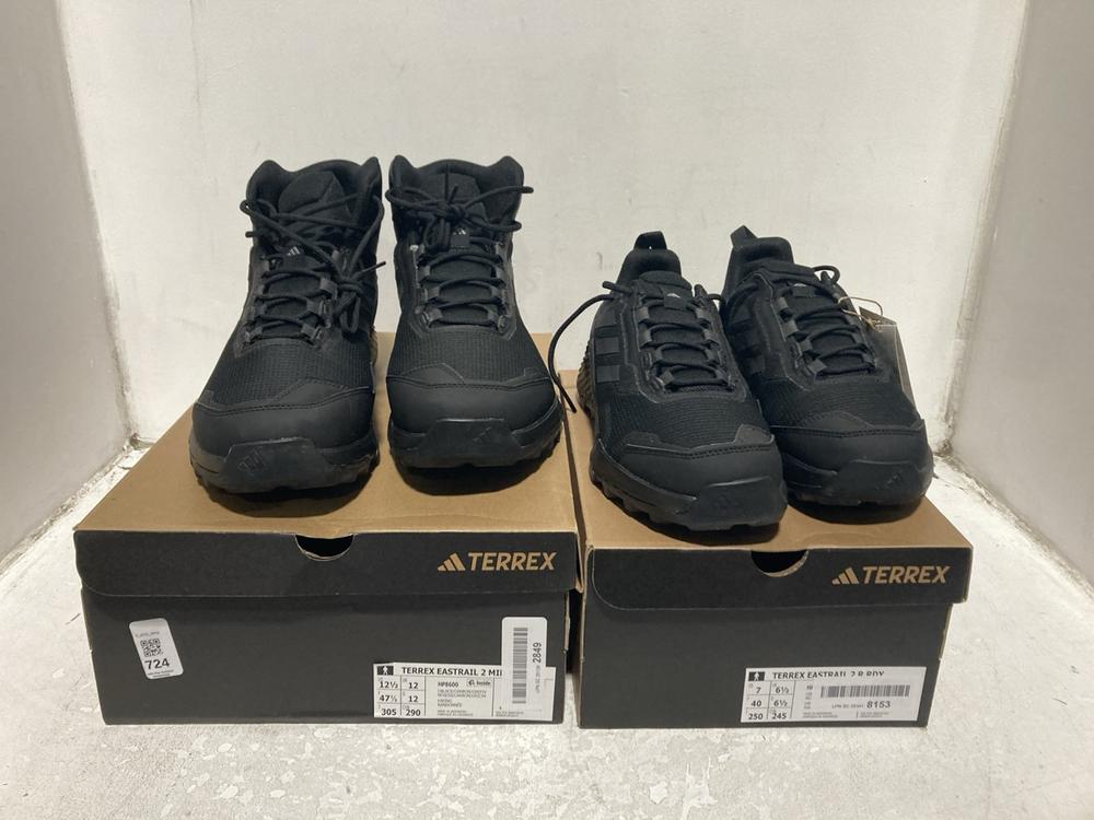 Lot 724  
            Chesterfield SR46 - Parcel Delivery Only 

                
ADIDAS TERREX EASTRAIL 2 TRAINERS IN GREEN - UK SIZE 12 TO INCLUDE ADIDAS TERREX ...