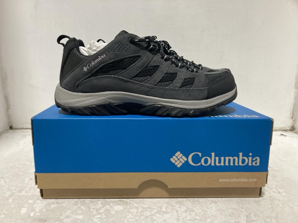 Lot 729  
            Chesterfield SR46 - Parcel Delivery Only 

                
COLUMBIA CRESTWOOD WALKING SHOES IN BLACK - UK SIZE 8 (LOCATION: H5)