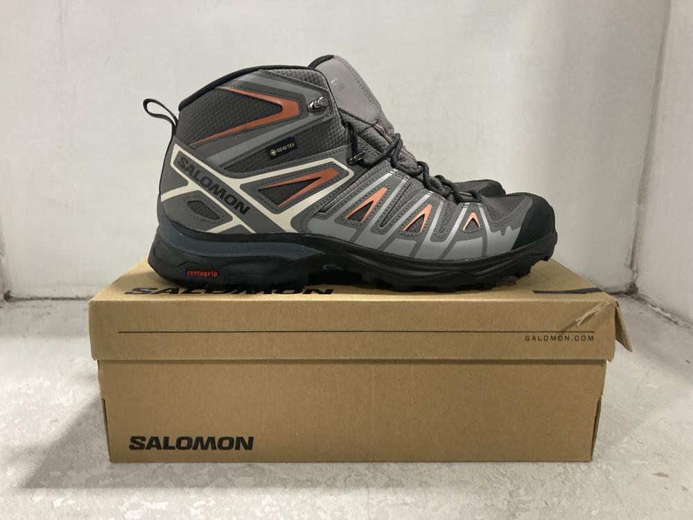 Lot 735  
            Chesterfield SR46 - Parcel Delivery Only 

                
SALOMON X ULTRA PIONEER MID TRAINERS IN GREY & BLACK - UK SIZE 9.5 (LOCATION: H5)
