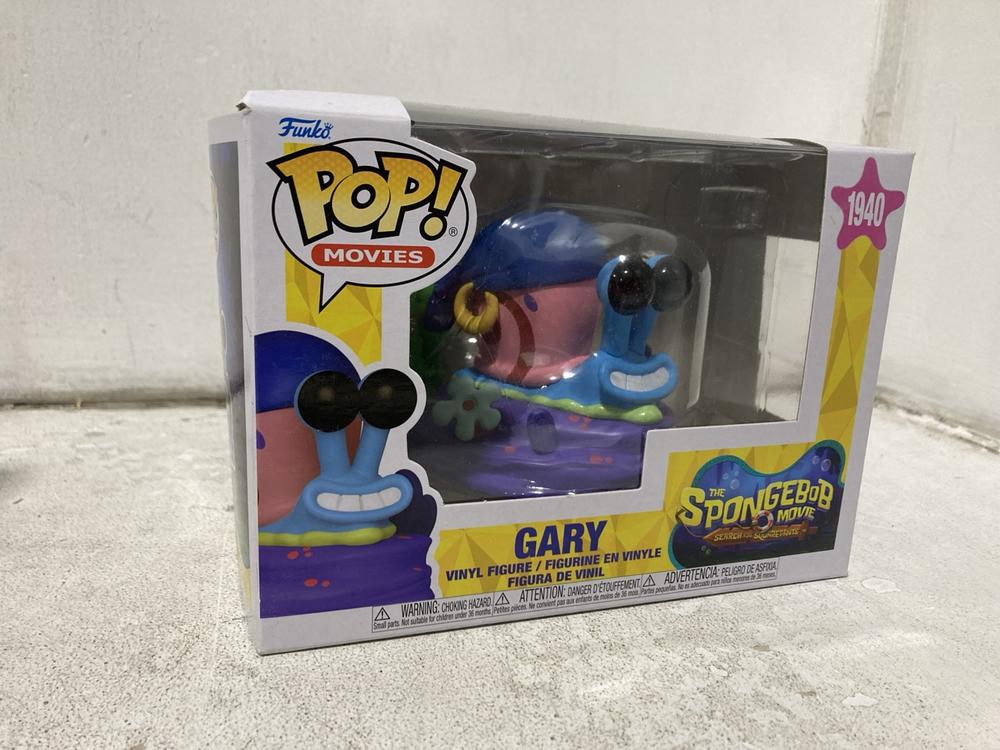Lot 745  
            Chesterfield SR46 - Parcel Delivery Only 

                
5 X ASSORTED FUNKO POP VINYL FIGURES TO INCLUDE FUNKO POP SPONGEBOB 1940 GARY VIN... - Image 2