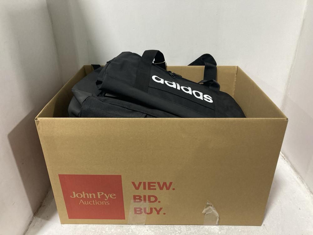 Lot 748  
            Chesterfield SR46 - Parcel Delivery Only 

                
QTY OF ASSORTED BRANDED BAGS TO INCLUDE ADIDAS DUFFLE ZIP BAG IN BLACK (LOCATION:...