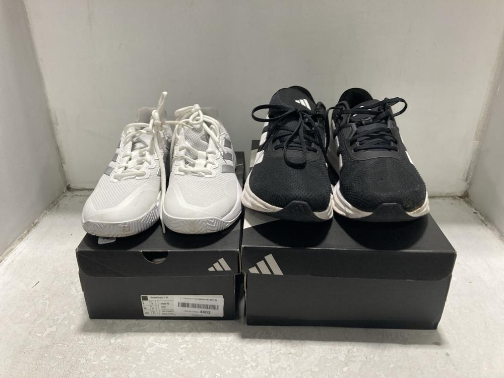 Lot 783  
            Chesterfield SR46 - Parcel Delivery Only 

                
ADIDAS GAME COURT 2 W TRAINERS IN WHITE - UK SIZE 6.5 TO INCLUDE ADIDAS LACE-UP M...