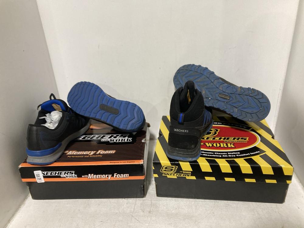 Lot 788  
            Chesterfield SR46 - Parcel Delivery Only 

                
SKETCHERS ANKLE WORK BOOTS IN BLUE & BLACK - UK SIZE 10 TO INCLUDE SKECHERS WORK ... - Image 2