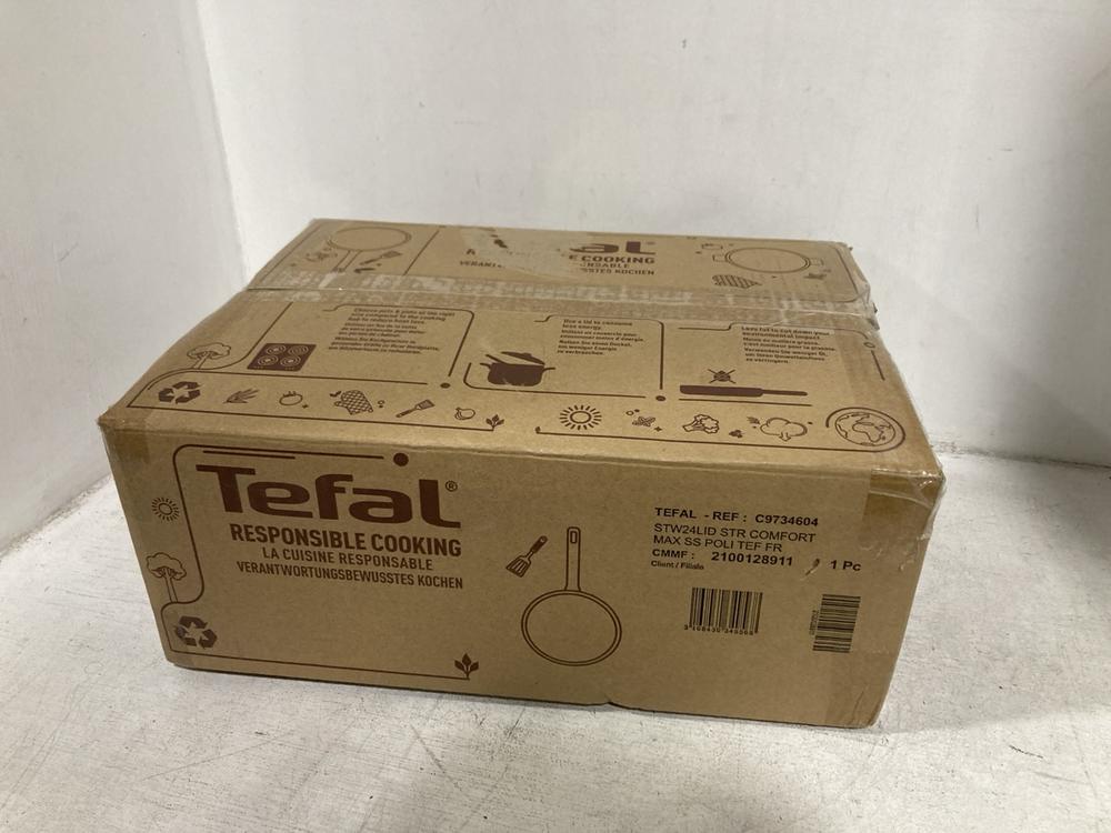 Lot 795  
            Chesterfield SR46 - Parcel Delivery Only 

                
TEFAL STAINLESS STEEL SAUCEPAN WITH LID (LOCATION: G3)