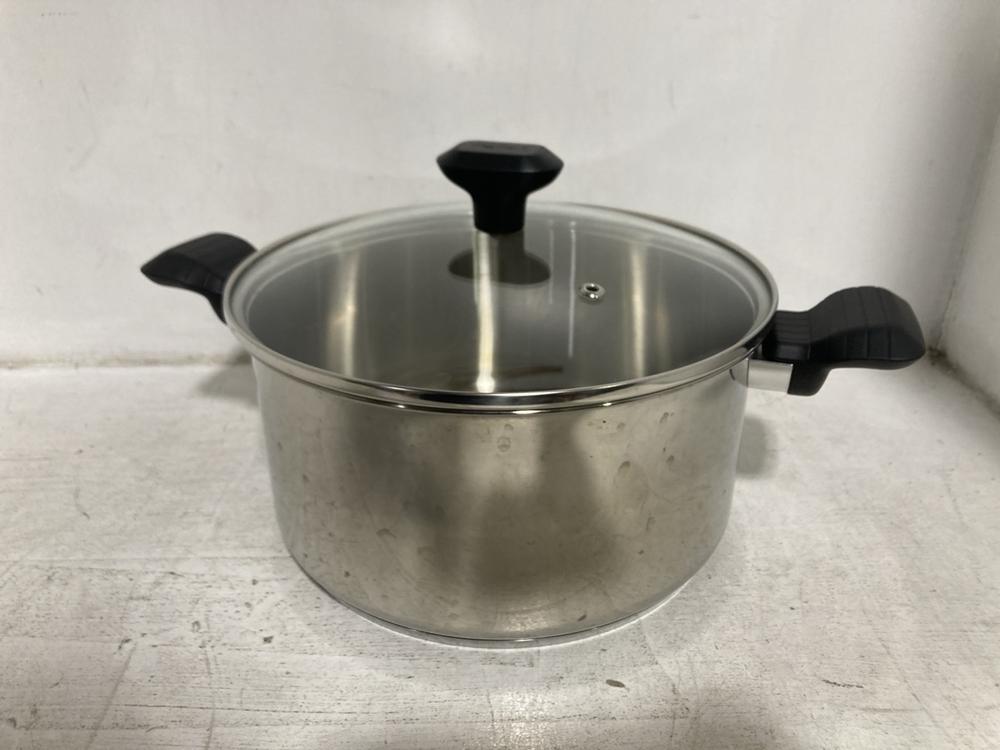 Lot 795  
            Chesterfield SR46 - Parcel Delivery Only 

                
TEFAL STAINLESS STEEL SAUCEPAN WITH LID (LOCATION: G3)