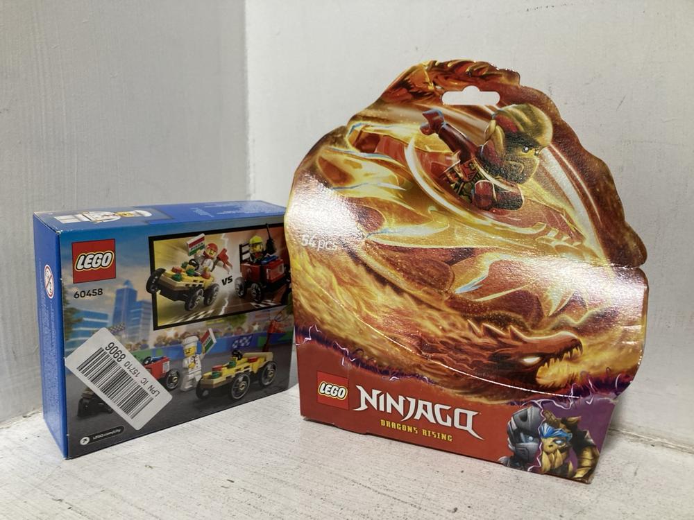 Lot 796  
            Chesterfield SR46 - Parcel Delivery Only 

                
4 X ASSORTED LEGO ITEMS TO INCLUDE EGO 71823 54-PCS NINJAGO DRAGONS RISING SET (L... - Image 2