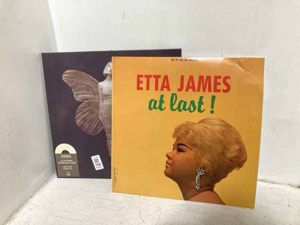 Lot 798  
            Chesterfield SR46 - Parcel Delivery Only 

                
6 X ASSORTED VINYLS TO INCLUDE AURORA ALL MY DEMONS GREETING ME AS A FRIEND VINYL... - Image 2