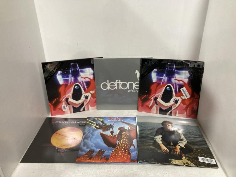 Lot 799  
            Chesterfield SR46 - Parcel Delivery Only 

                
6 X ASSORTED VINYLS TO INCLUDE JUSTICE CRYSTAL CLEAR WATER VINYL (LOCATION: G3)