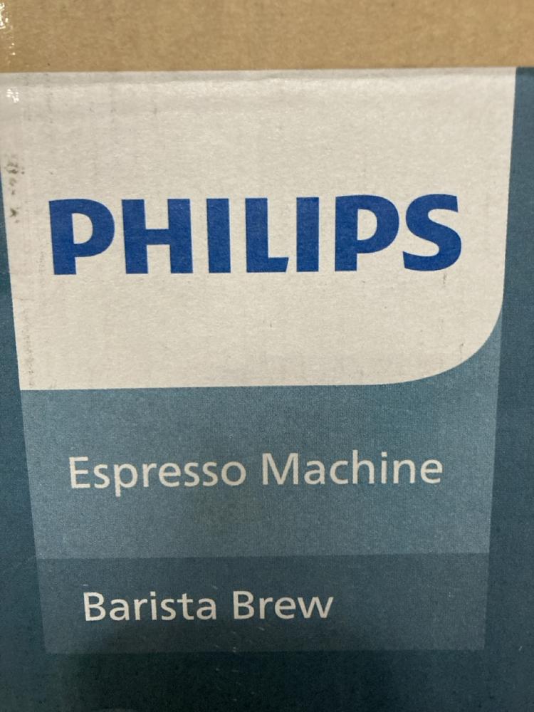 Lot 888  
            Chesterfield SR46 - Parcel Delivery Only 

                
PHILIPS BARISTA BREW ESPRESSO MACHINE (LOCATION: G4) - Image 4