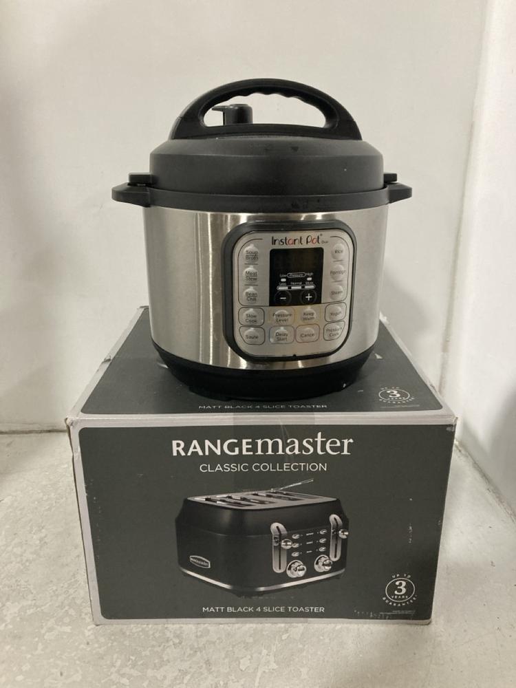 Lot 890  
            Chesterfield SR46 - Parcel Delivery Only 

                
RANGEMASTER CLASSIC COLLECTION 4-SLICE TOASTER IN MATTE BLACK TO INCLUDE INSTANT ...