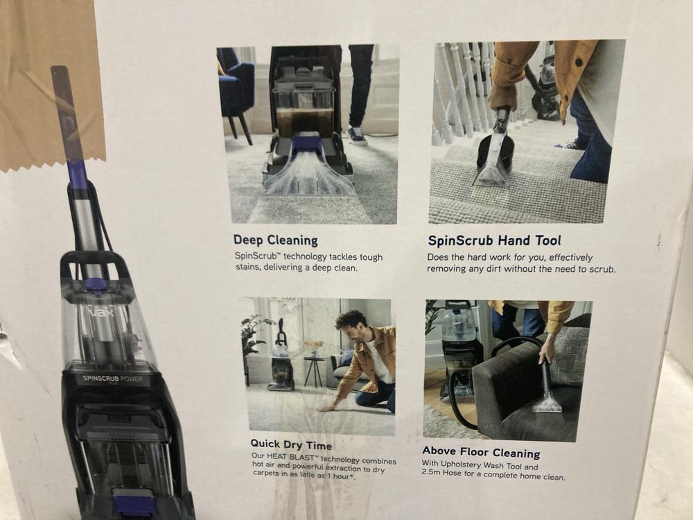 Lot 892  
            Chesterfield SR46 - Parcel Delivery Only 

                
VAX SPINSCRUB POWER VACUUM CLEANER (LOCATION: G4) - Image 3