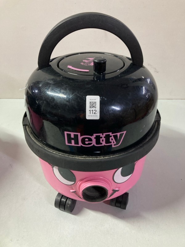 Lot 112  
            Nottingham SR1 - Delivery Only 

                
HETTY CYLINDER VACUUM CLEANER (UNIT ONLY)