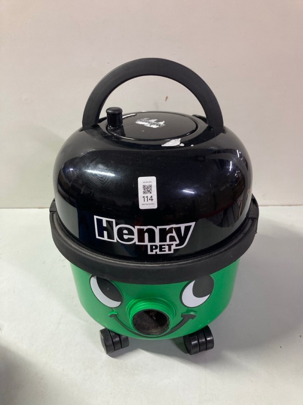Lot 114  
            Nottingham SR1 - Delivery Only 

                
HENRY PET CYLINDER VACUUM CLEANER (UNIT ONLY)