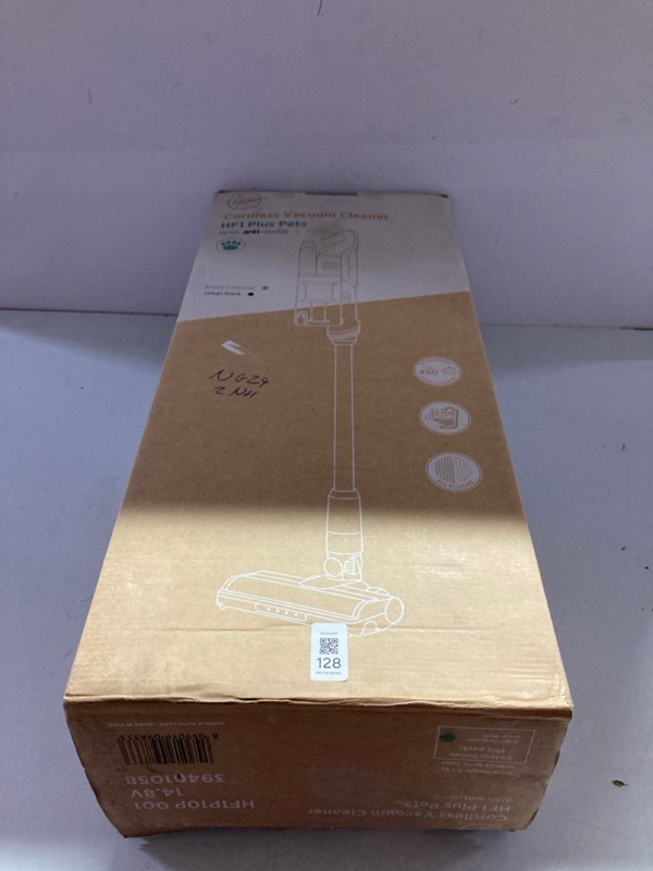 Lot 128  
            Nottingham SR1 - Delivery Only 

                
HOOVER HF1 PLUS PETS WITH ANTI-TWIST CORDLESS VACUUM CLEANER MODEL: HF1P10P - ORI...