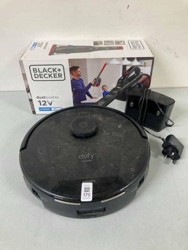 Lot 175  
            Nottingham SR1 - Delivery Only 

                
2 X VARIOUS VACUUM CLEANERS INC. EUFY ROBOTIC VACUUM