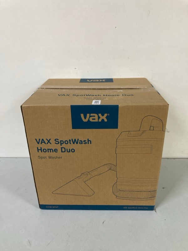 Lot 181  
            Nottingham SR1 - Delivery Only 

                
VAX SPOTWASH HOME DUO SPOT CARPET WASHER MODEL: CDSW-MPXP - ORIGINAL RRP.£109