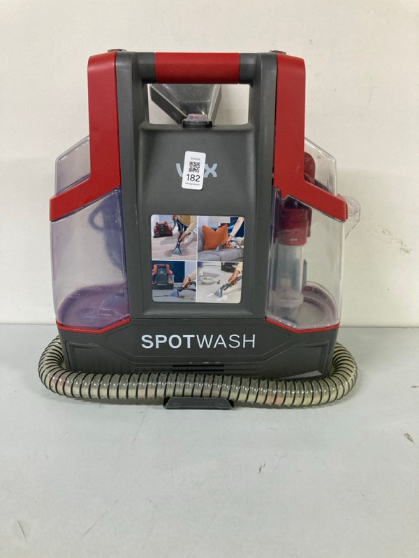 Lot 182  
            Nottingham SR1 - Delivery Only 

                
VAX SPOTWASH CARPET WASHER MODEL: CDCW-CSXS - ORIGINAL RRP.£81
